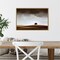 Distant Tree and Horizon by Alberto Merchan Canvas Wall Art Print Framed